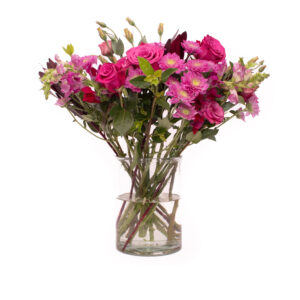 Cerise Vase of Flowers