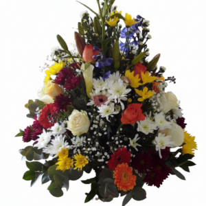 Mixed Seasonal Flower Posy Arrangement.