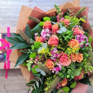 Rose Bouquet & Chocolate Hamper